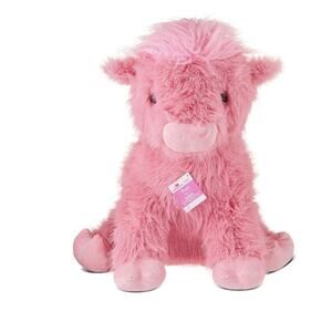 Jumbo Highland Cow Plush, Pink, 24", Valentine's Day by Way To Celebrate Viral